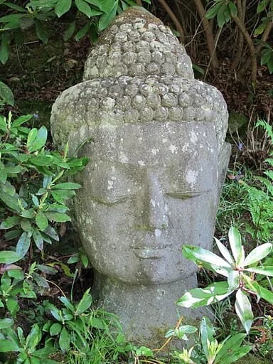 Antique Hand Carved Stone Large Buddha - 5107