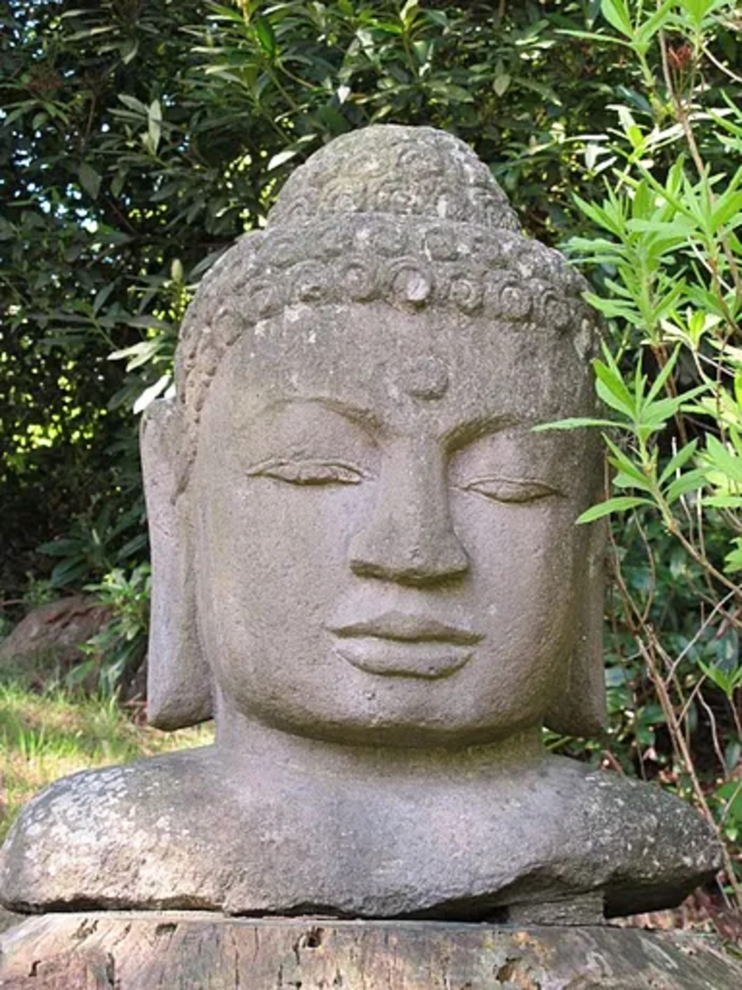 Antique Hand Carved Stone Buddha