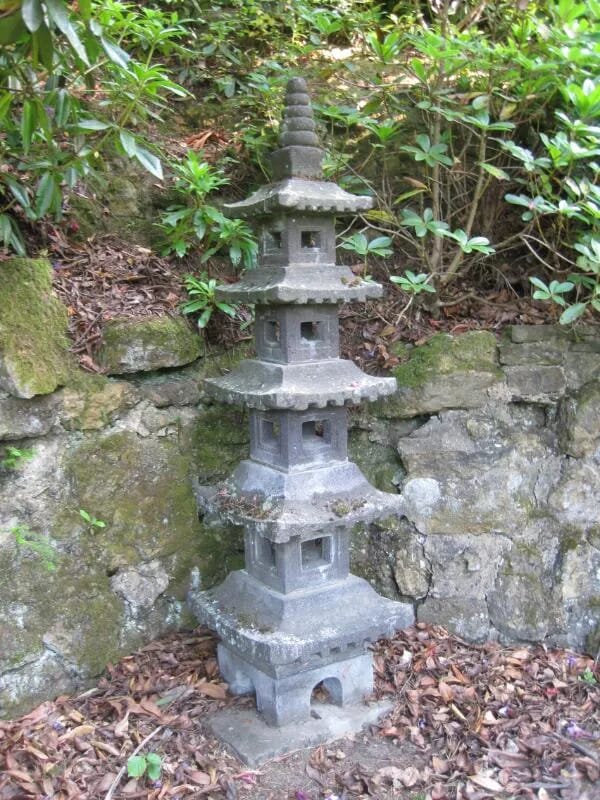 Antique Hand Carved Stone Kasuge Lantern - 5110