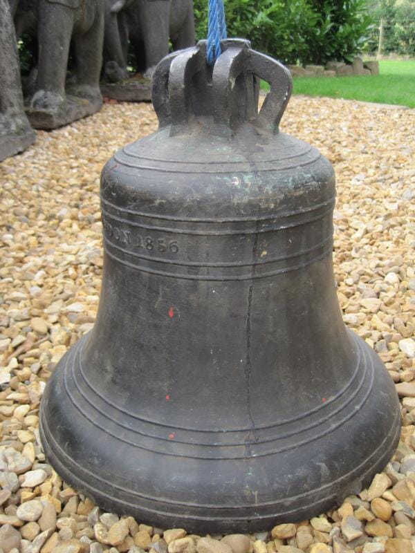 Antique Bronze Church or School Bell London 1856 - 5006
