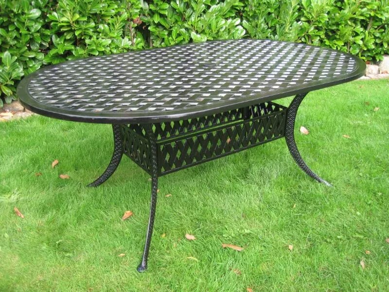 A Vintage Salvaged Large Cast Garden Table - 5131