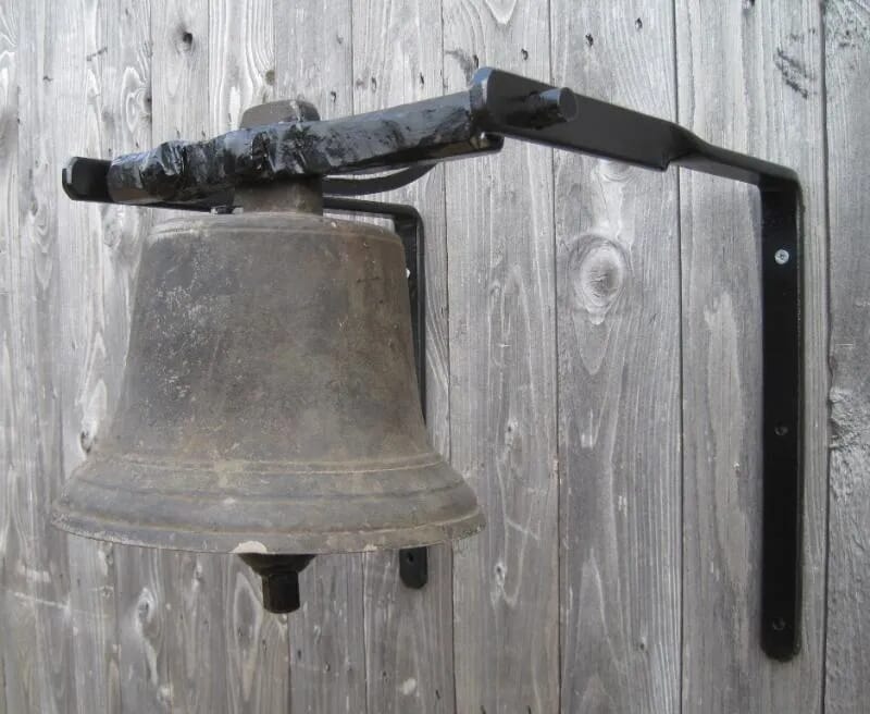 Antique Wall Mounted Bronze Calling Bell - 5022