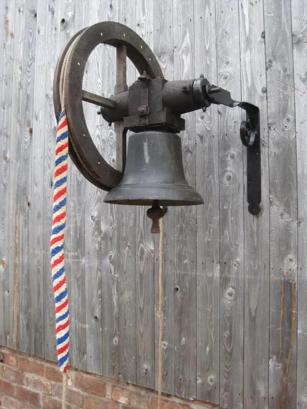 Antique Wall Mounted Bronze Calling Bell with Sally - 5115