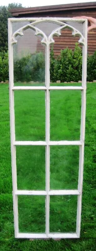Antique Reclaimed Cast Iron Gothic Window - 5153