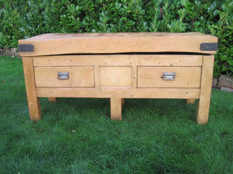 6 Leg Butchers Block on its Original Stand - 5157