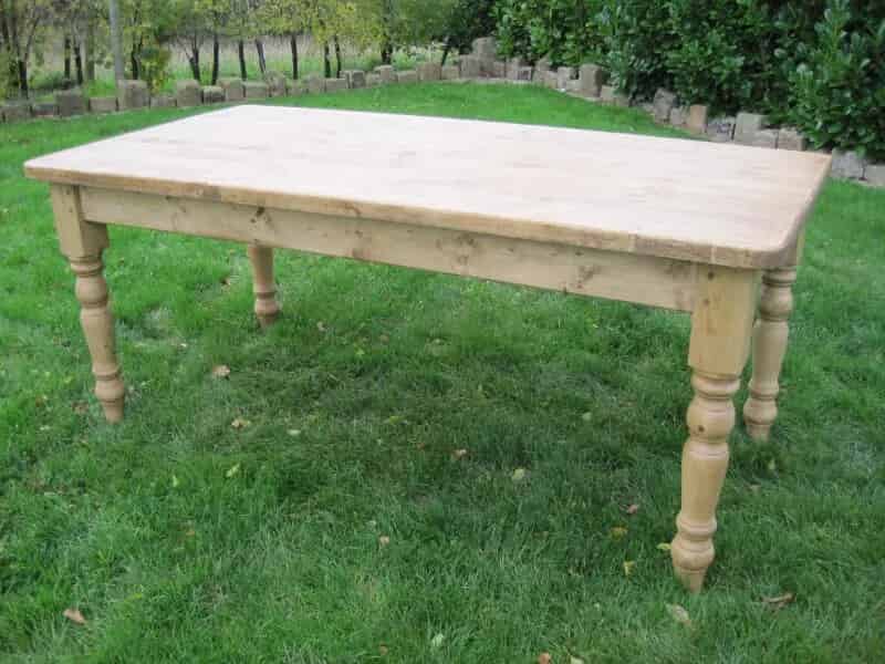 An Antique Reclaimed Pine Farm House Kitchen Table