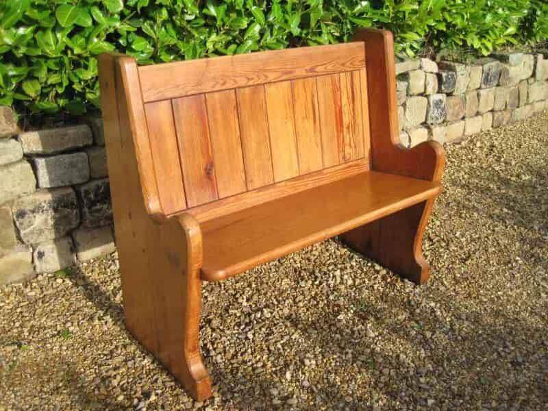 40" Long Antique Reclaimed Victorian Pew