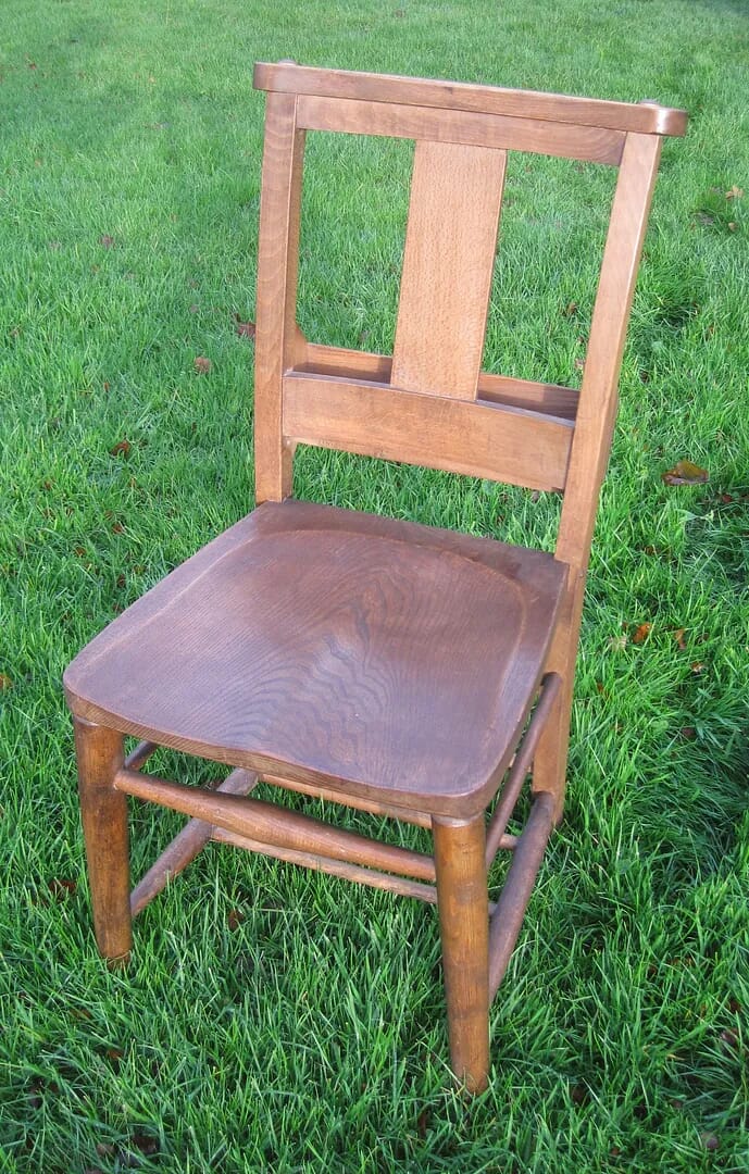 Excellent Antique Church Chairs with book holder - 5220/6827