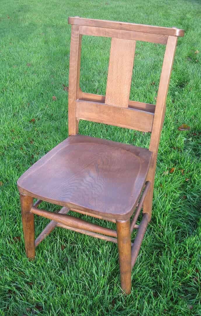 Excellent Antique Church Chairs with book holder