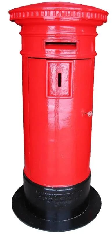 Rare Antique Royal Mail Cast Iron Pillar Box - 4515
