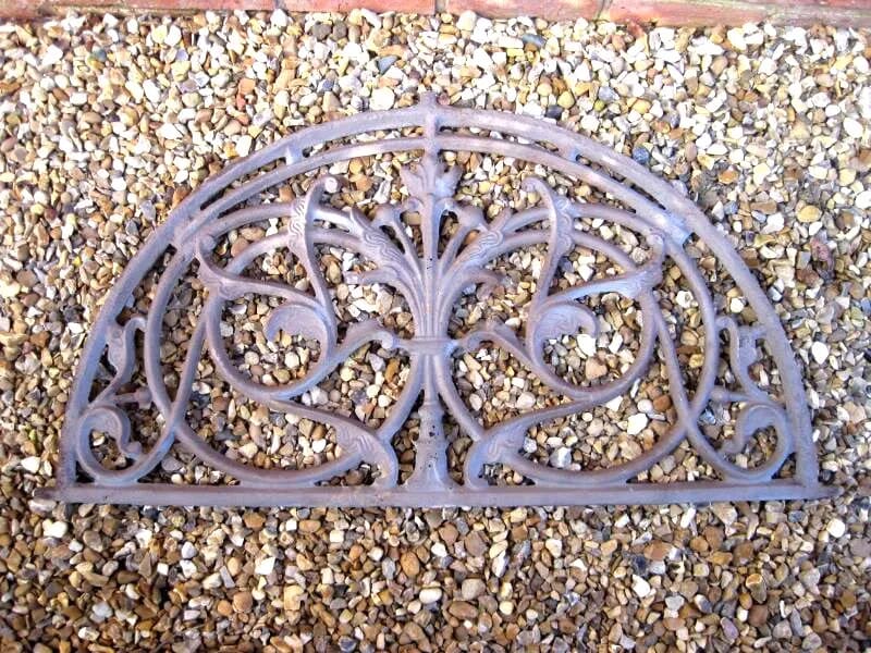 An Antique Reclaimed Cast Iron Decorative Overdoor - 5257