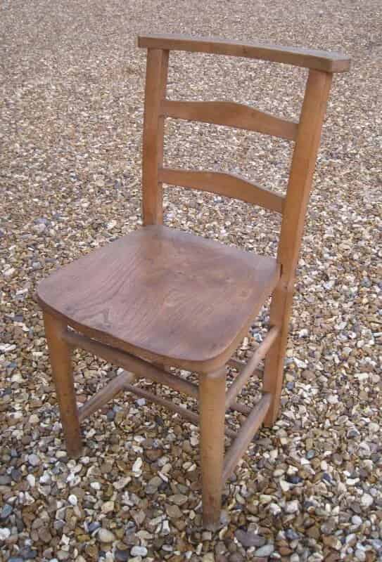 Antique Elm Seated Kitchen or Dining Chairs