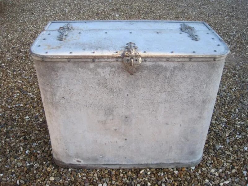 Antique Galvanised Log or Coal Store - 5268