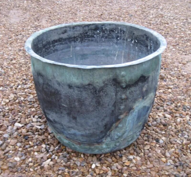 Victorian Reclaimed Copper Garden Plant Pot - 5311