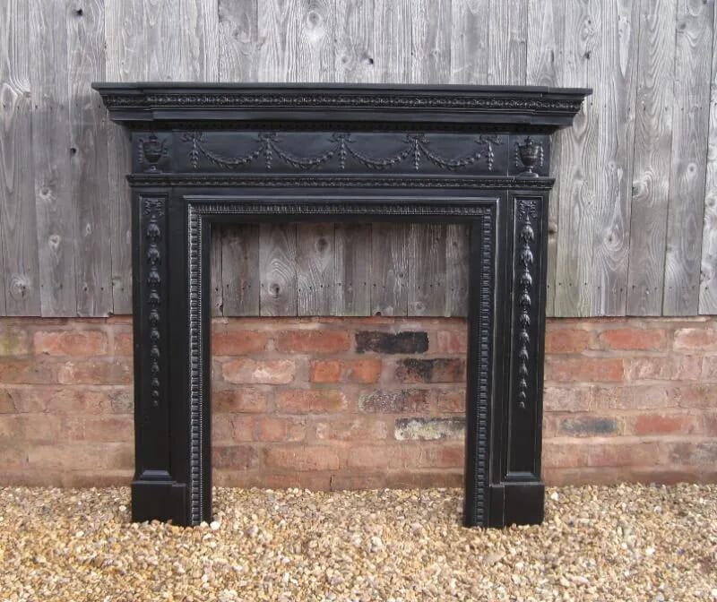Genuine Reclaimed Antique Cast Iron Fire Surround - 5267
