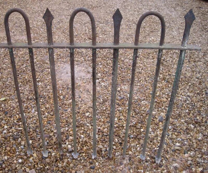 Quantity of Antique Wrought Iron Railings - 2657