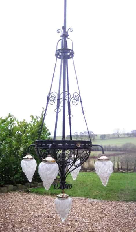 Large Antique Reclaimed Chandelier