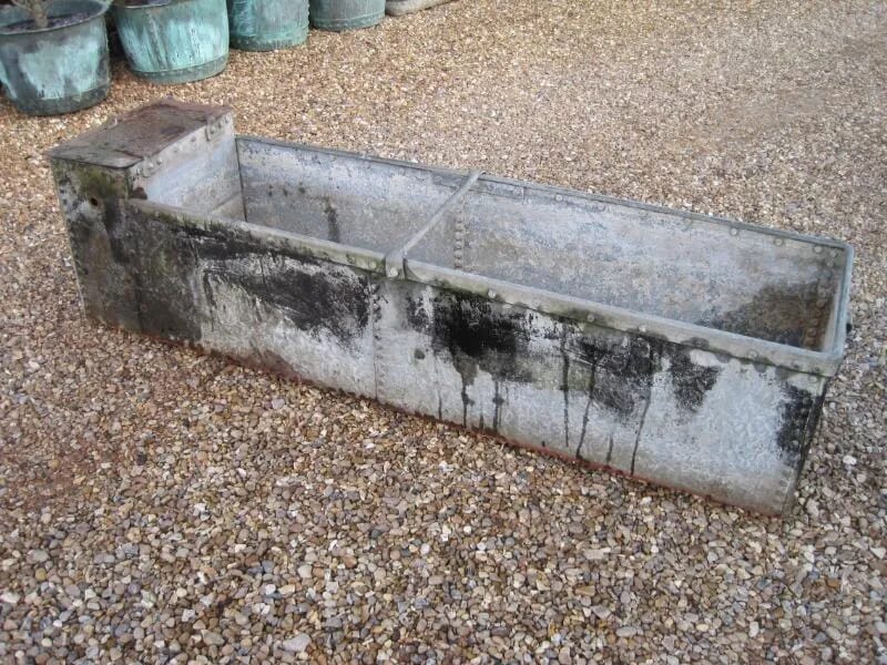 Antique Galvanised Trough - Planter - 5301