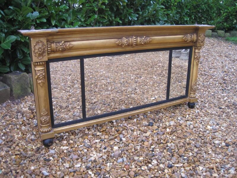 Antique Regency Overmantle Mirror - 5233