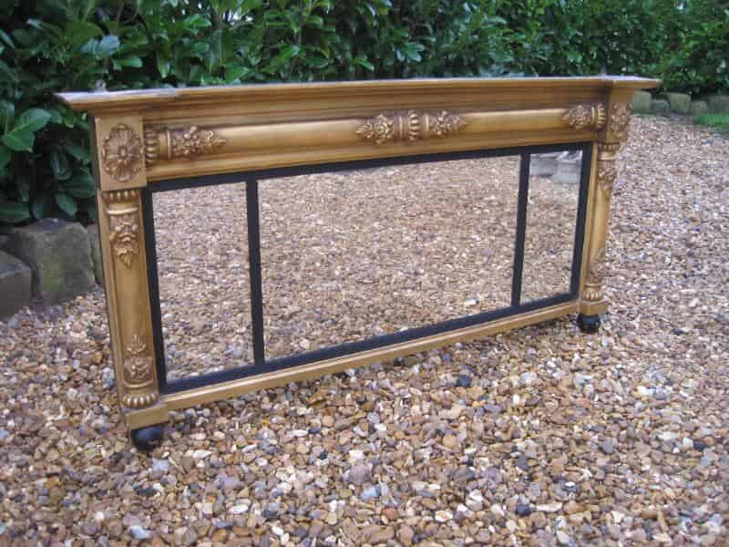 Antique Regency Overmantle Mirror
