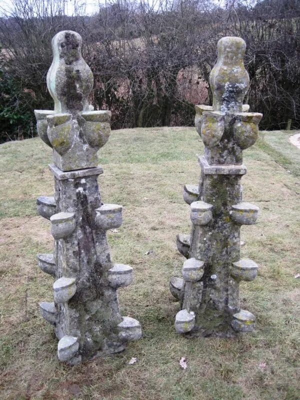 Pair of Antique Church Stone Pinnacles - 5366