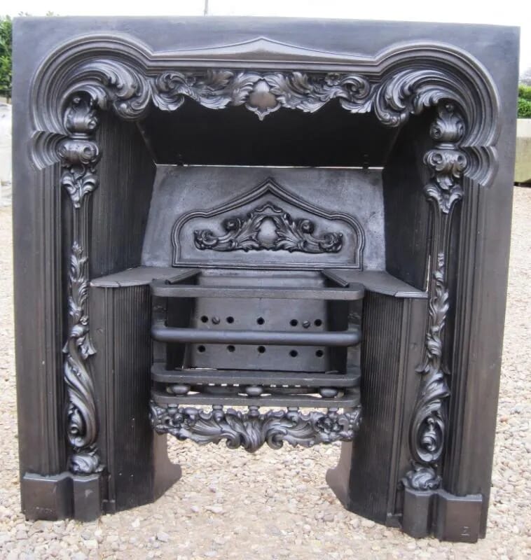 Antique Carron Georgian Cast Iron Hob Grate - 5284