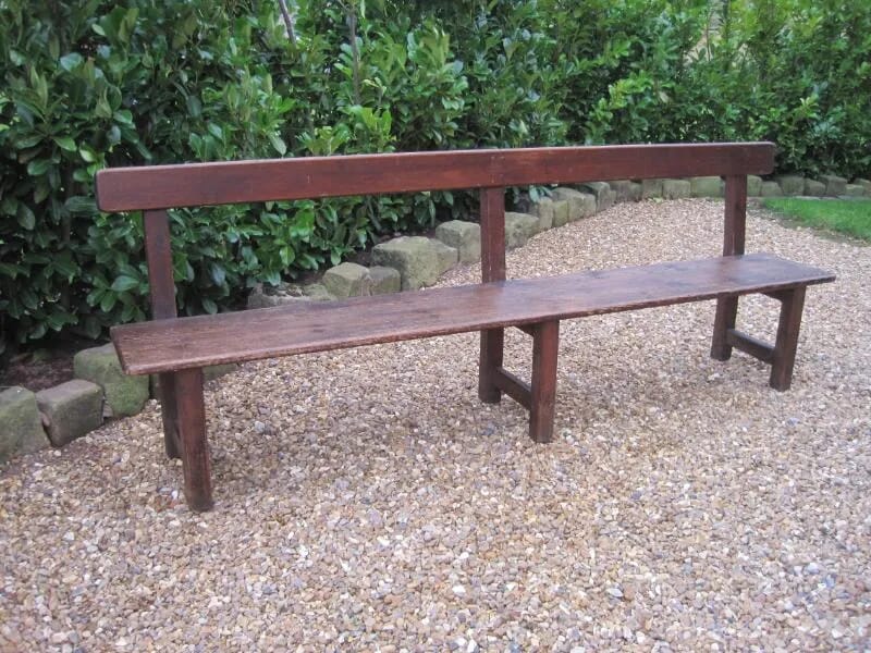 A Antique Reclaimed Pine Bench - 5364