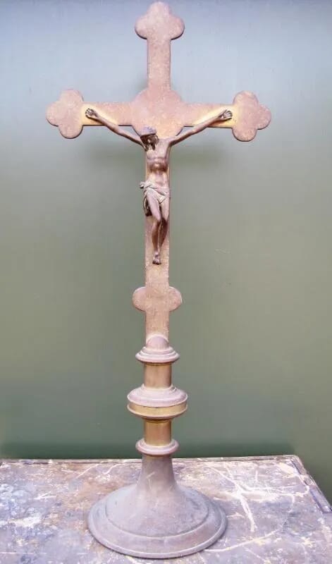 Hardman Victorian Brass Altar Crucifix - 5239