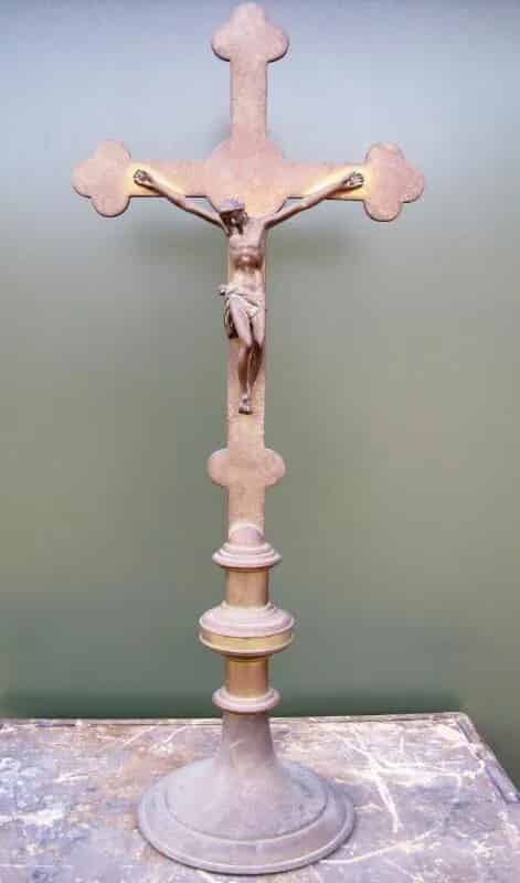 Hardman Victorian Brass Altar Crucifix