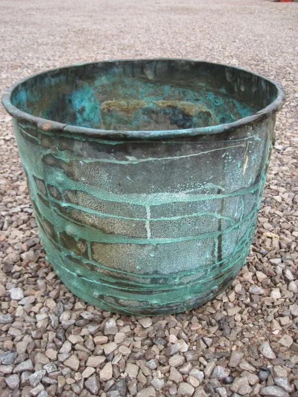 Victorian Antique Copper Garden Plant Pot - 5375