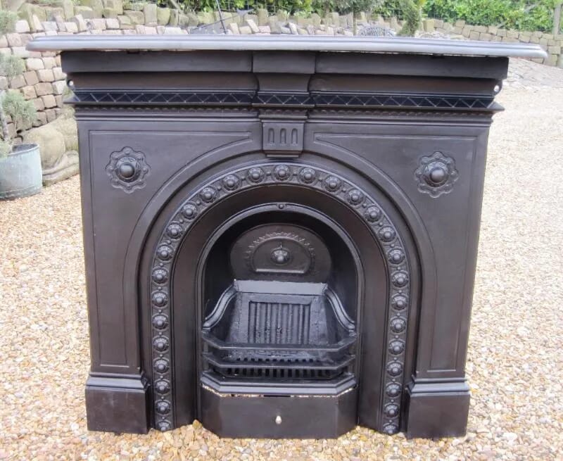 Reclaimed Antique Gothic Combination Fire Surround - 5297