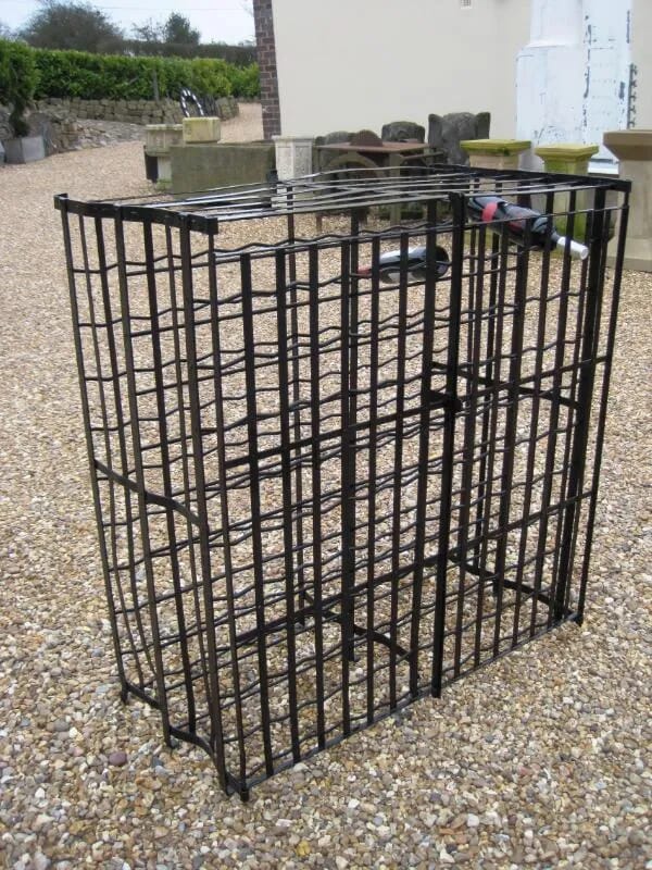 Antique Iron Wine Rack - 5422