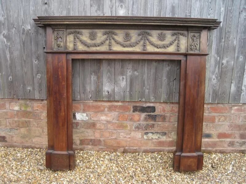 Antique Reclaimed Mahogany Fire Surround - 5256