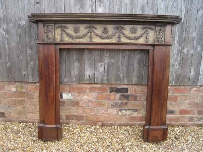 Reclaimed Antique Mahogany Fire Surround