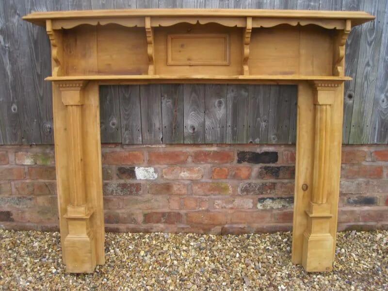 Reclaimed Antique Pine Fire Surround - 5255