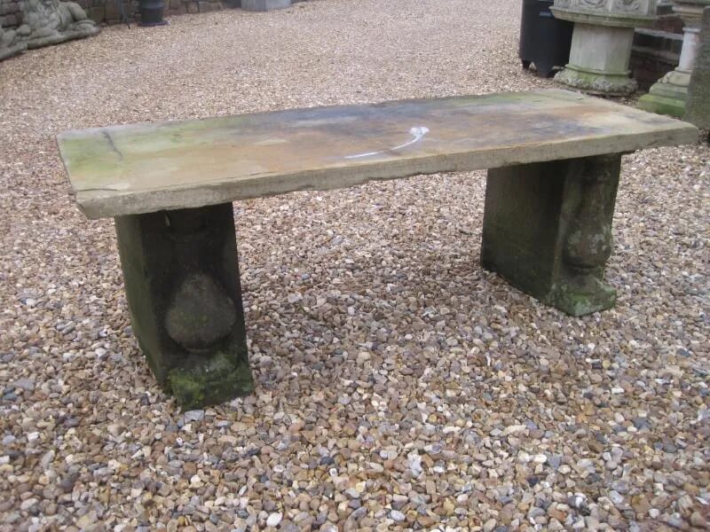 Antique Stone Garden Seat - 5459
