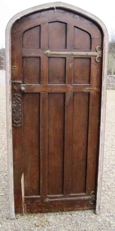 Primary Image - Reclaimed Antique Oak Door with Frame