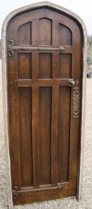 Oak Reclaimed Antique Door with Frame - 5272P