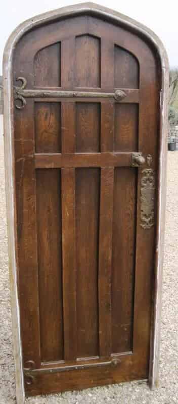 Reclaimed Antique Oak Door with Frame