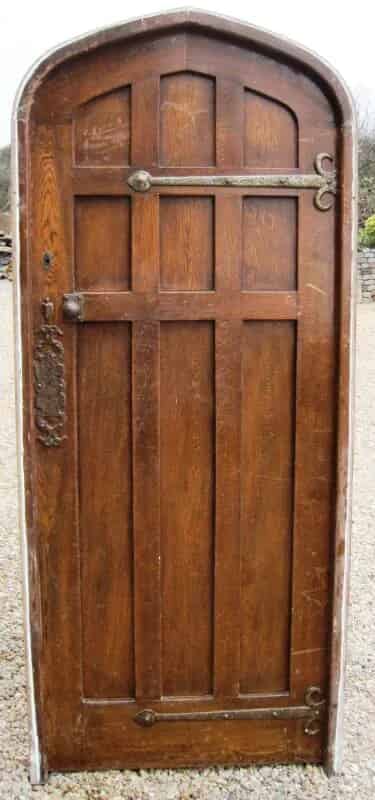 Reclaimed Antique Oak Door with Frame
