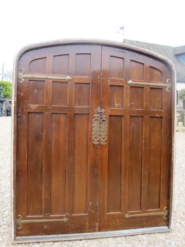 Reclaimed Antique Oak Double Door with Frame - 5272A