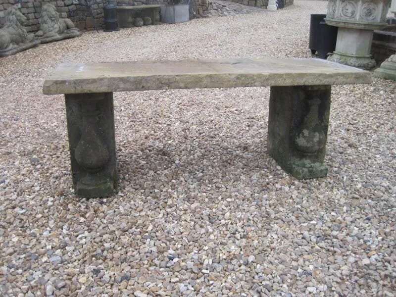 Antique Solid Stone Garden Seat - 5511