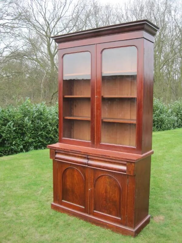 Antique Victorian Mahogany Bookcase - 5390