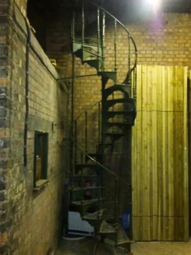 Reclaimed Tall Cast Iron Spiral Staircase - 5431