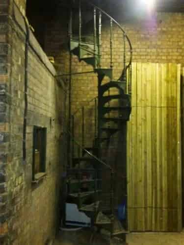 Reclaimed Tall Cast Iron Spiral Staircase