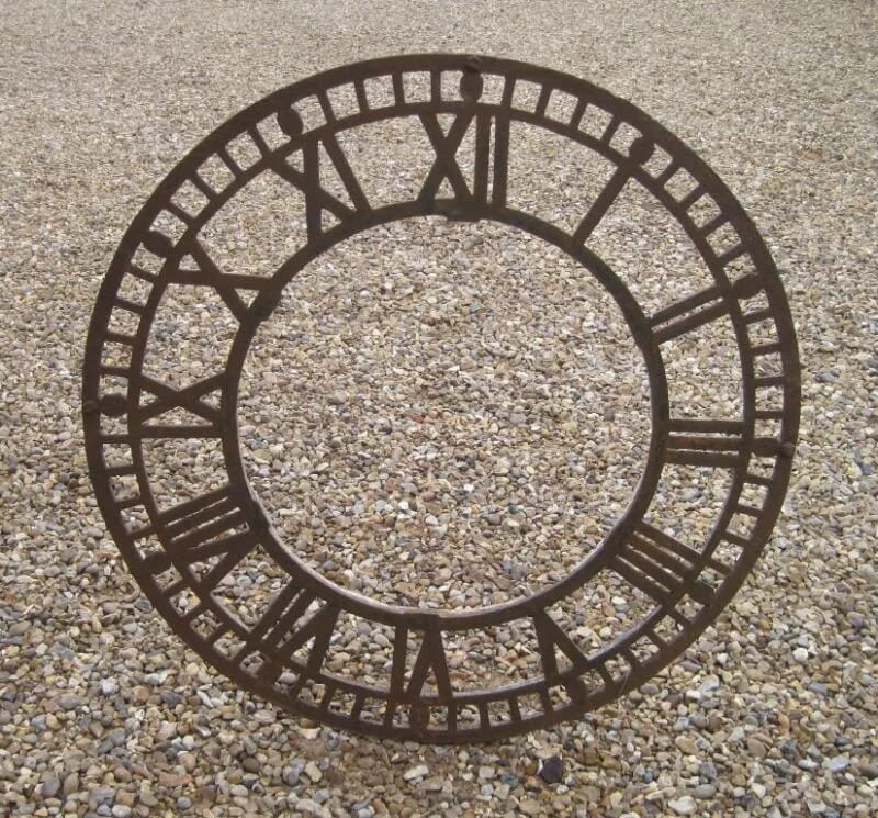 Victorian Cast Iron Church Tower Clock Face - 5514