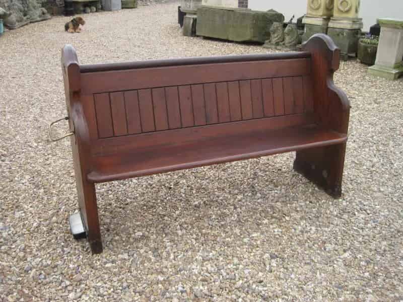 Antique Reclaimed Victorian Pine Church Pew