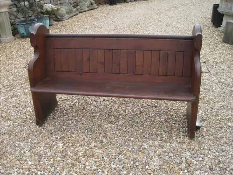 Antique Reclaimed Victorian Pine Church Pew