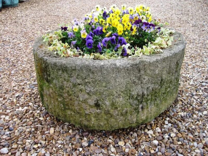Antique Round Stone Trough Circa 1820 - 5527
