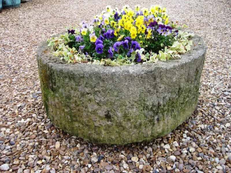 Antique Round Stone Trough Circa 1820
